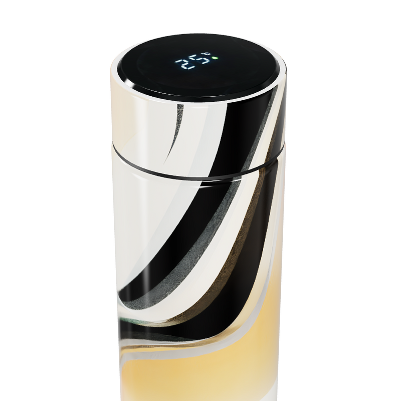 Garrafa Térmica Touch - Estampa Abstrata Colorida