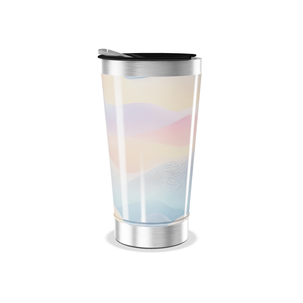 Copo Térmico - Estampa Ondulada Colorida