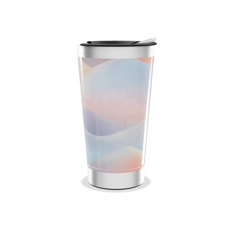 Copo Térmico - Estampa Ondulada Colorida