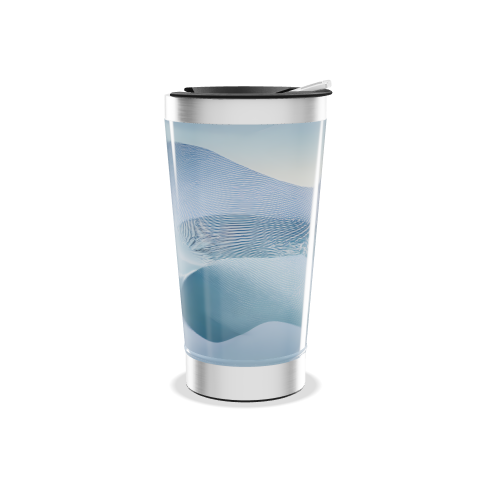 Copo Térmico - Azul com Ondas