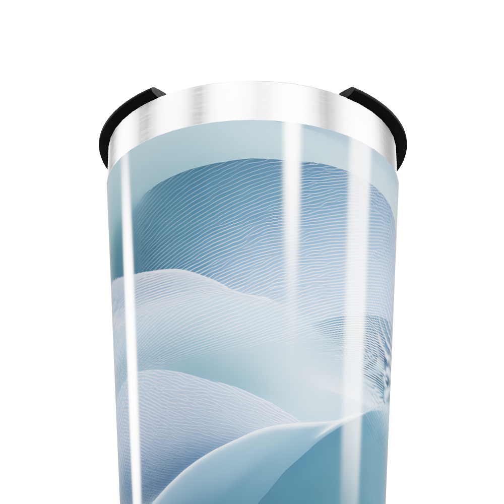 Copo Térmico - Azul com Ondas