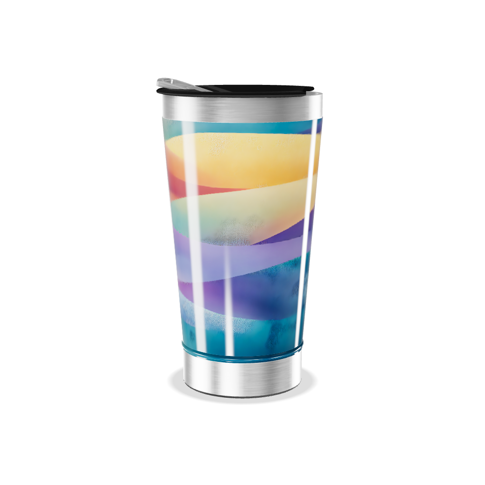 Copo Térmico - Colorido com Listras