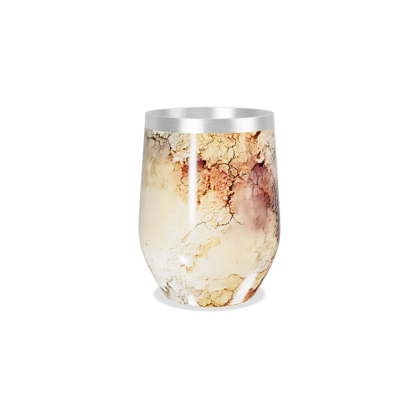 Copo Térmico Slim - Estampa Terrosa Abstrata