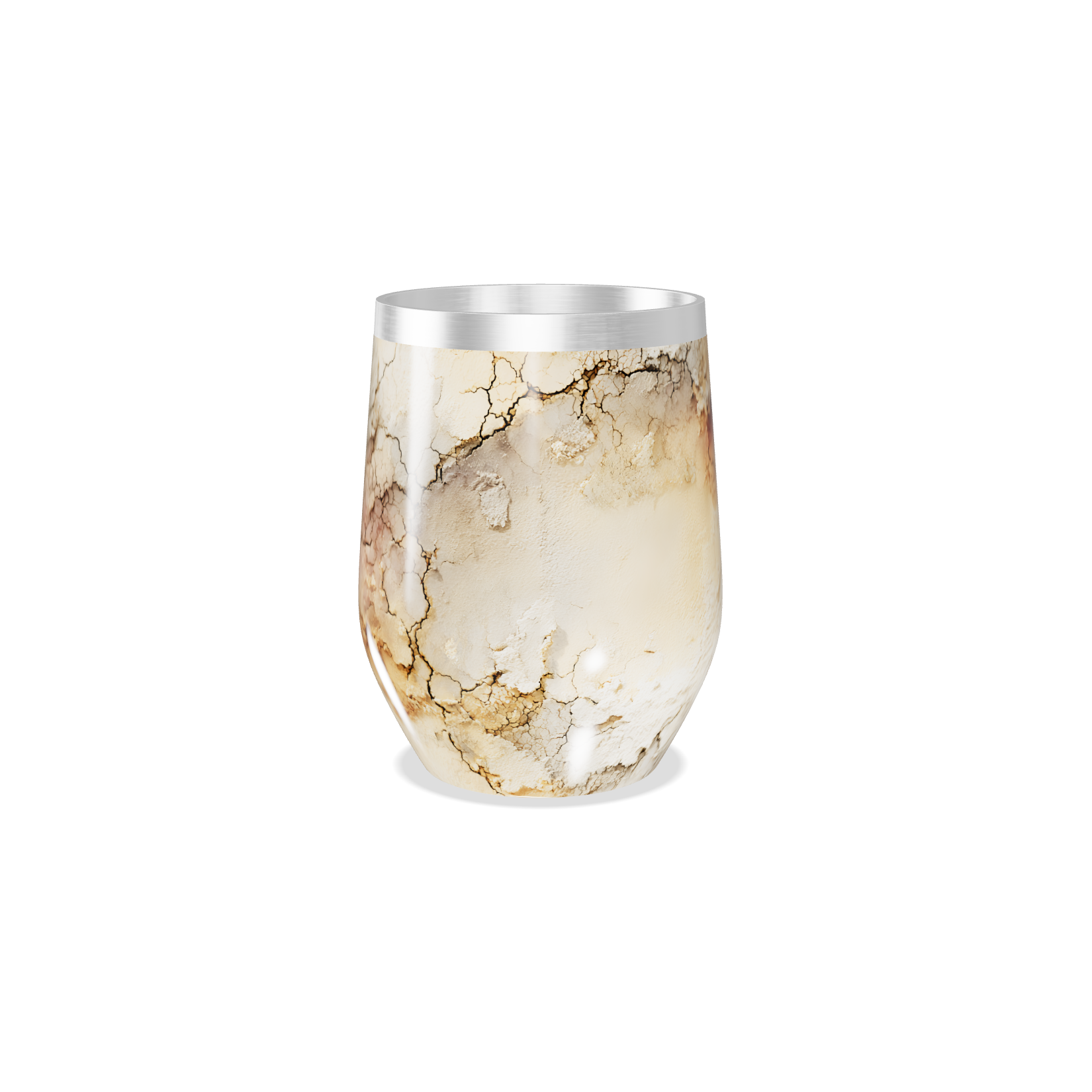 Copo Térmico Slim - Estampa Terrosa Abstrata