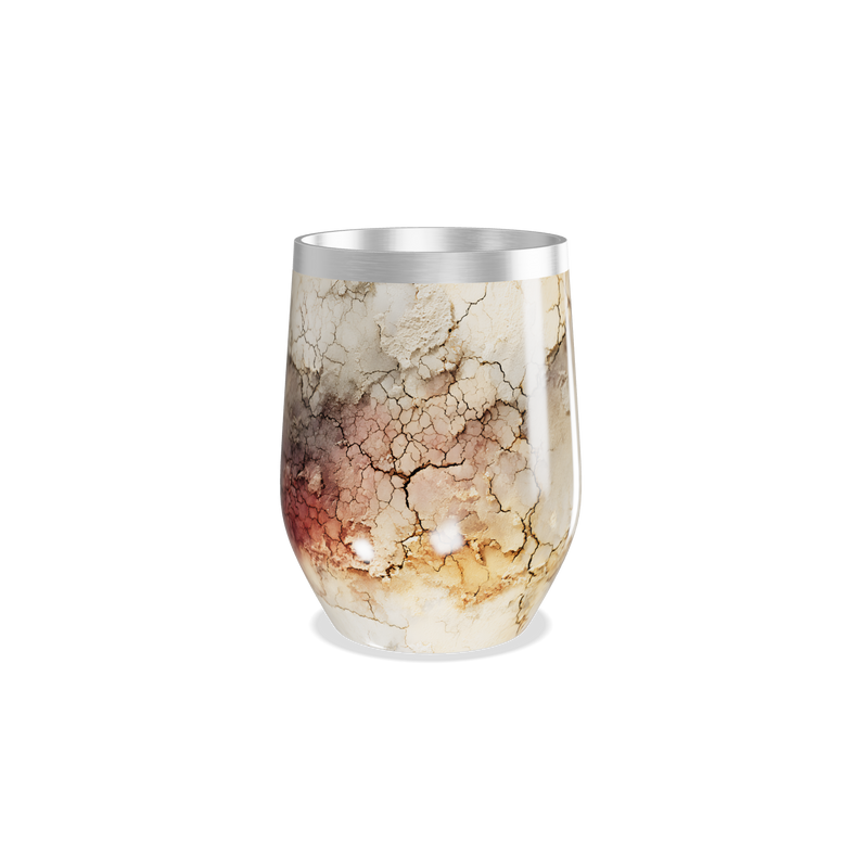 Copo Térmico Slim - Estampa Terrosa Abstrata