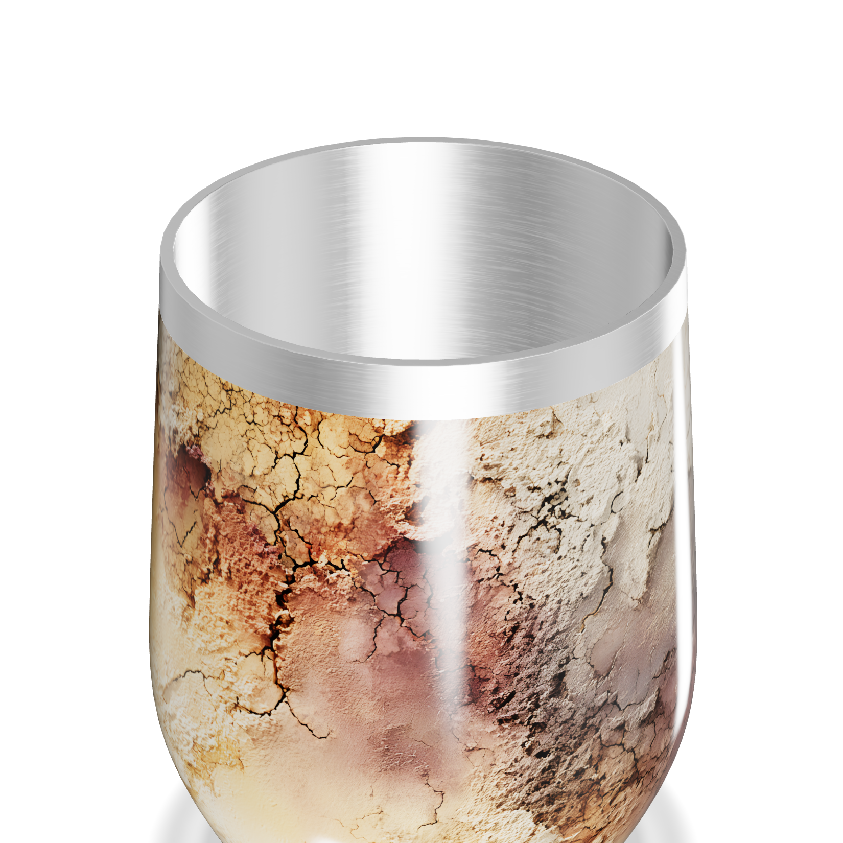 Copo Térmico Slim - Estampa Terrosa Abstrata