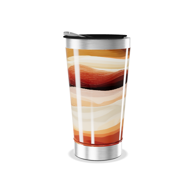 Copo Térmico - Design Ondas Coloridas