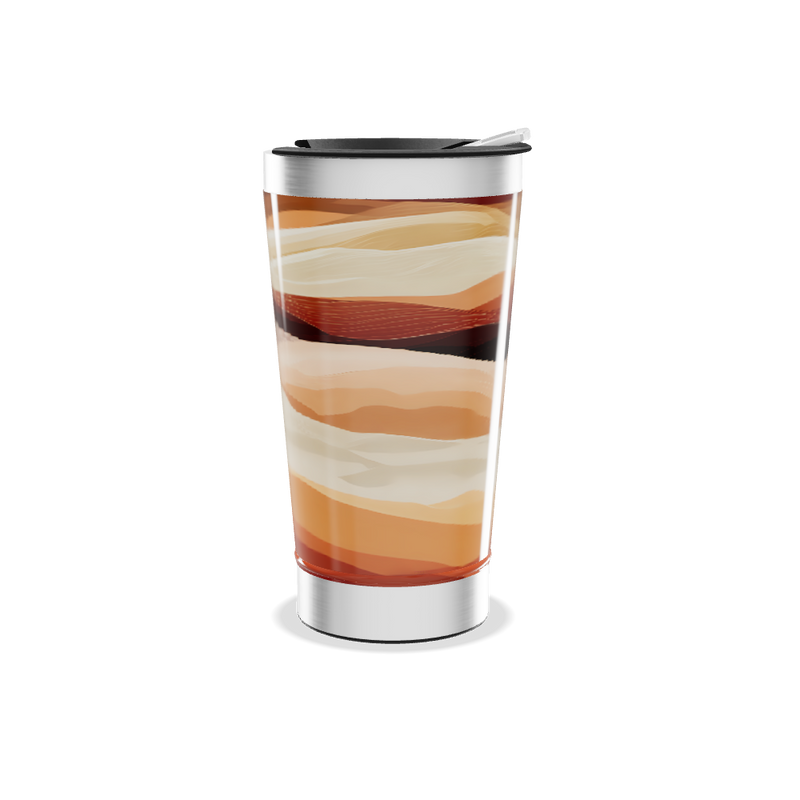 Copo Térmico - Design Ondas Coloridas