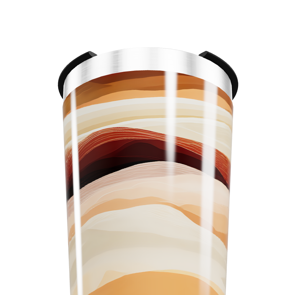 Copo Térmico - Design Ondas Coloridas