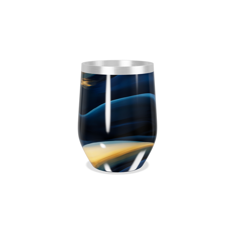 Copo Térmico Slim - Azul Marmorizado Inox