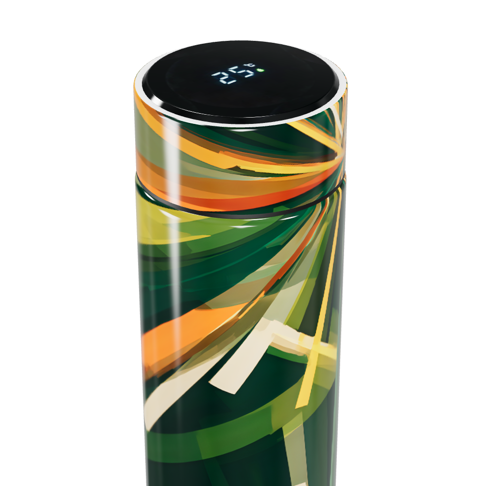 Garrafa Térmica Touch - Estampa Abstrata Colorida