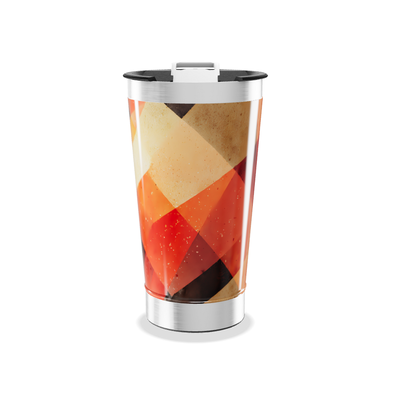 Copo Térmico - Geométrico Colorido Inox
