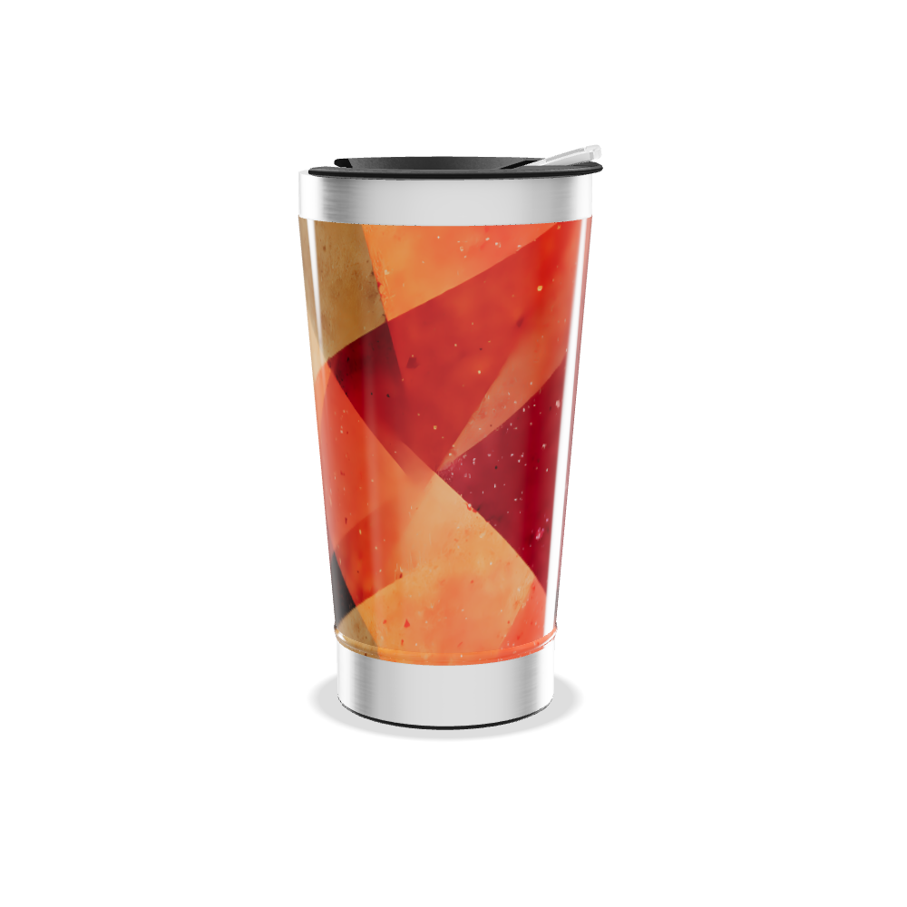 Copo Térmico - Geométrico Colorido Inox