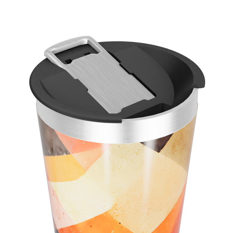 Copo Térmico - Geométrico Colorido Inox