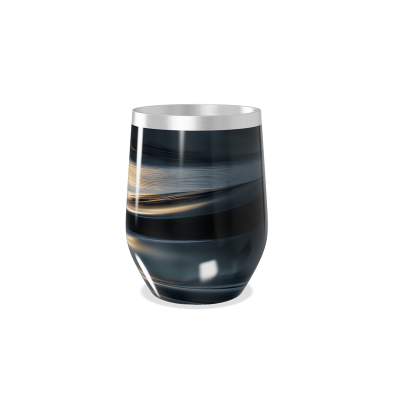 Copo Térmico Slim - Preto com Listras