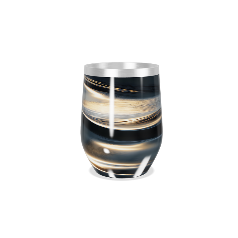 Copo Térmico Slim - Preto com Listras