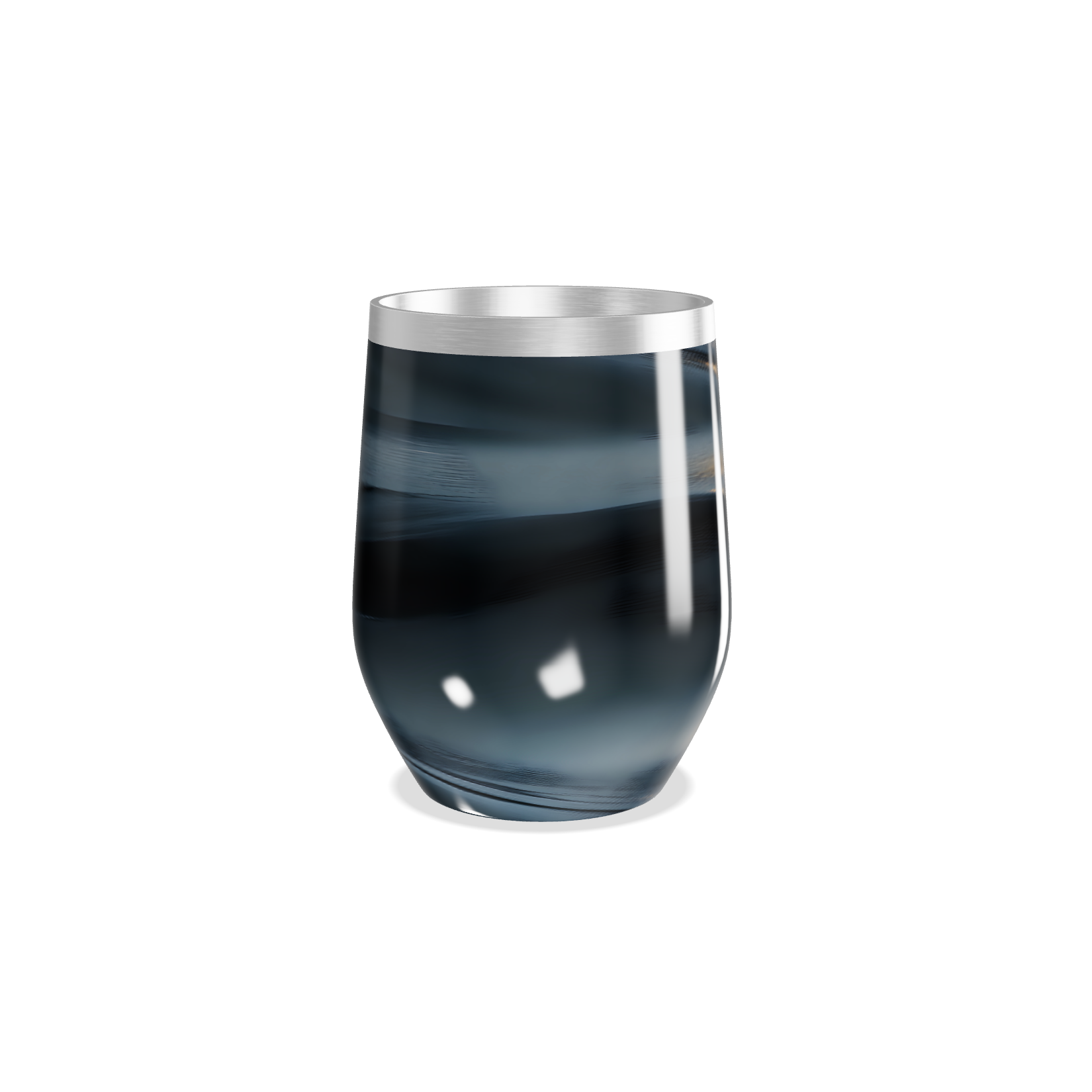 Copo Térmico Slim - Preto com Listras