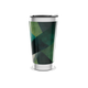 Copo Térmico - Verde com Estampa Geométrica