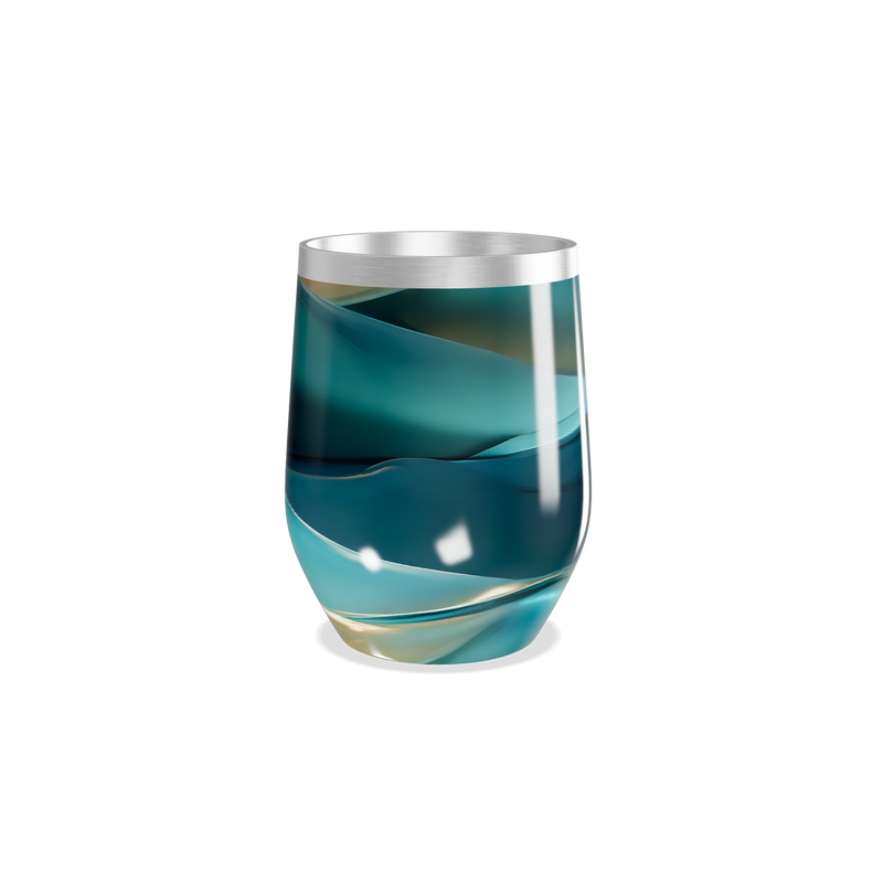 Copo Térmico Slim - Azul Metálico Vidro