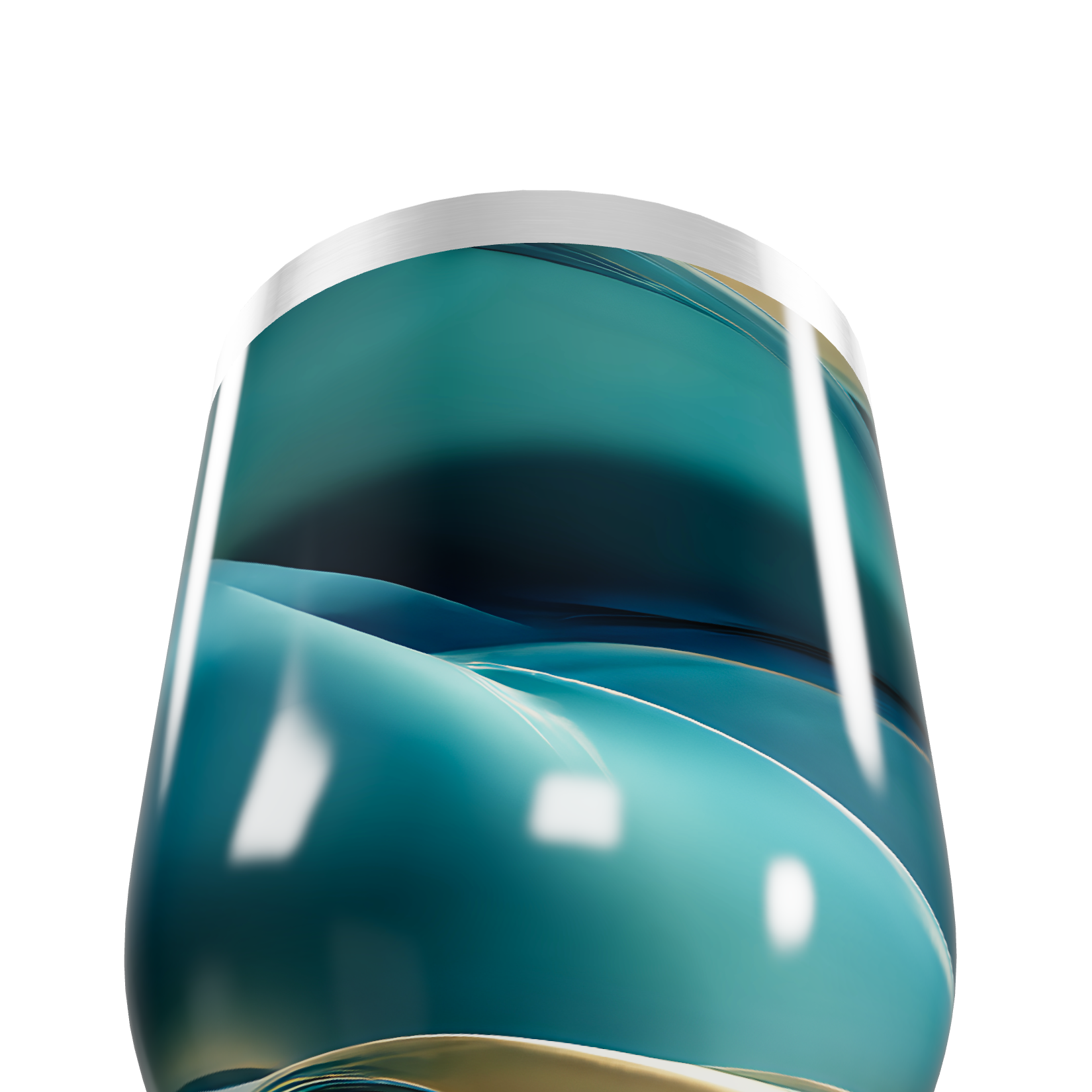 Copo Térmico Slim - Azul Metálico Vidro