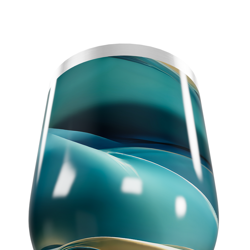 Copo Térmico Slim - Azul Metálico Vidro