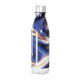 Garrafa Inox - Azul com Design Ondulado