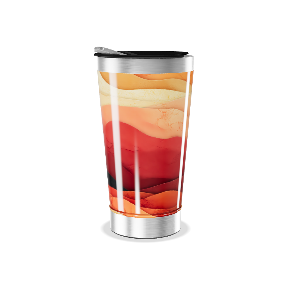 Copo Térmico - Estampa Ondas Coloridas