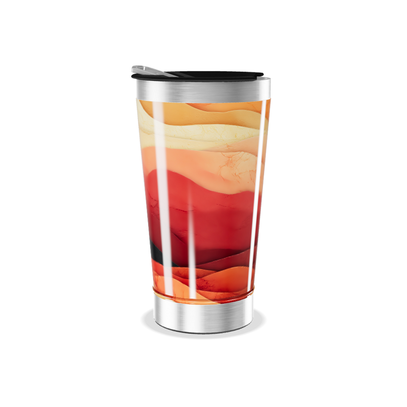 Copo Térmico - Estampa Ondas Coloridas