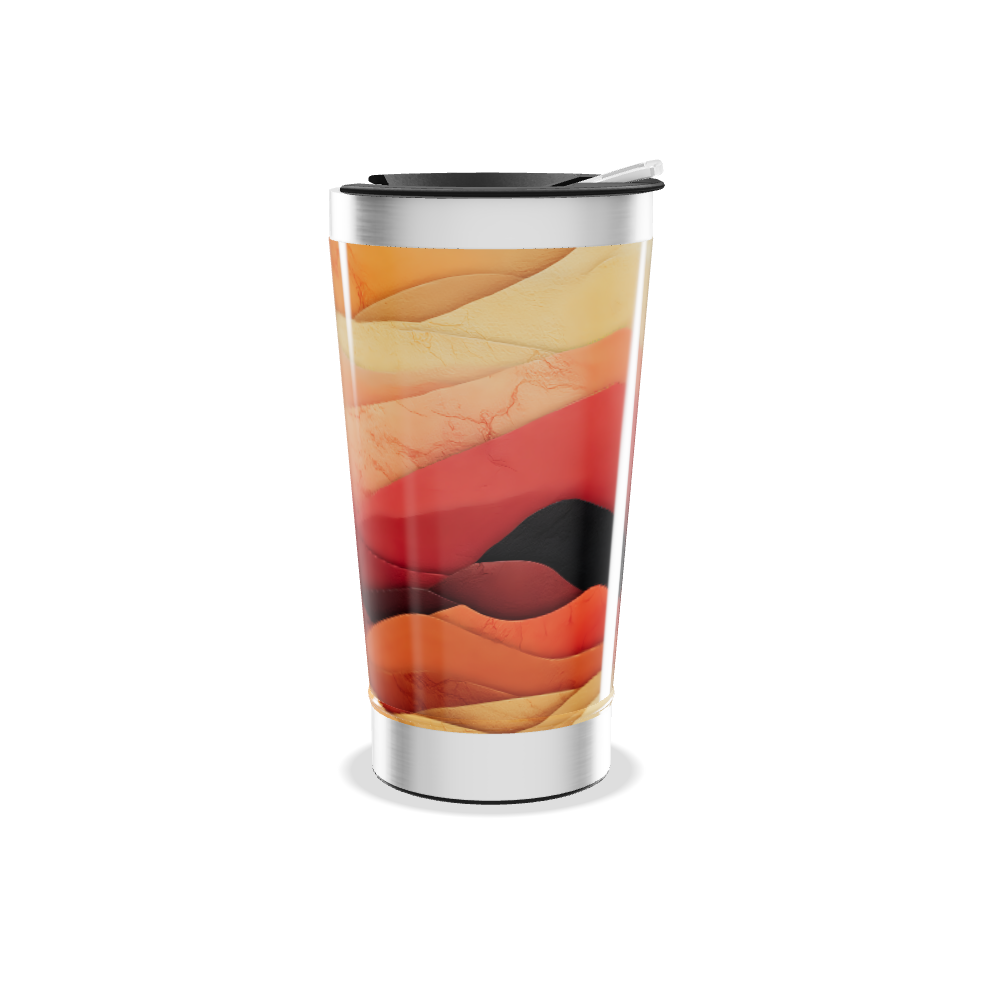 Copo Térmico - Estampa Ondas Coloridas