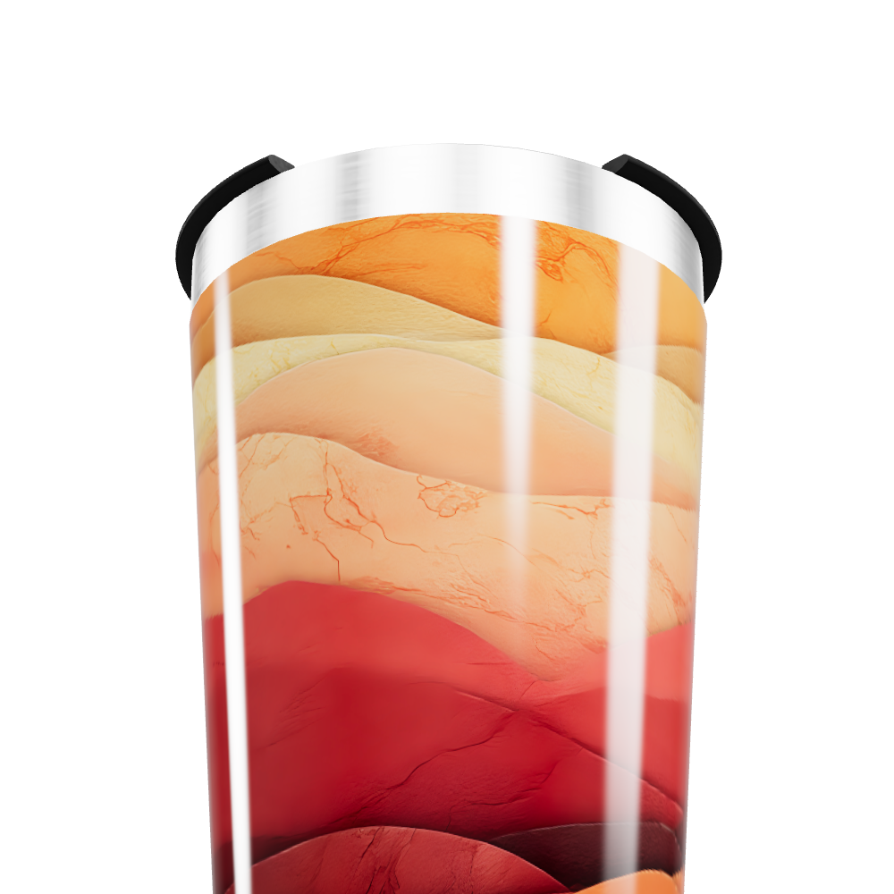 Copo Térmico - Estampa Ondas Coloridas