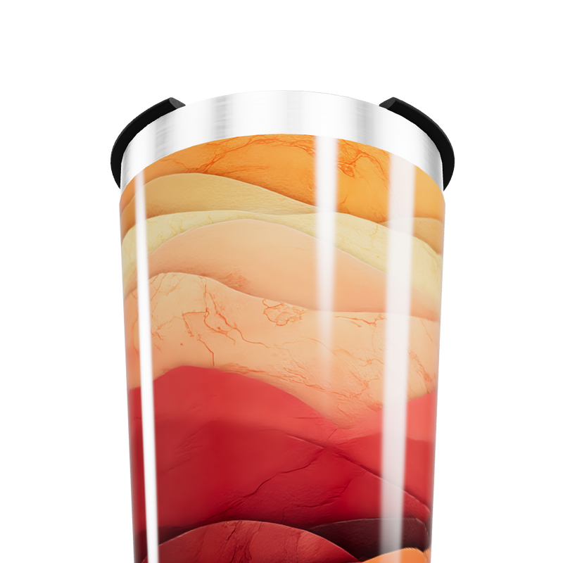 Copo Térmico - Estampa Ondas Coloridas