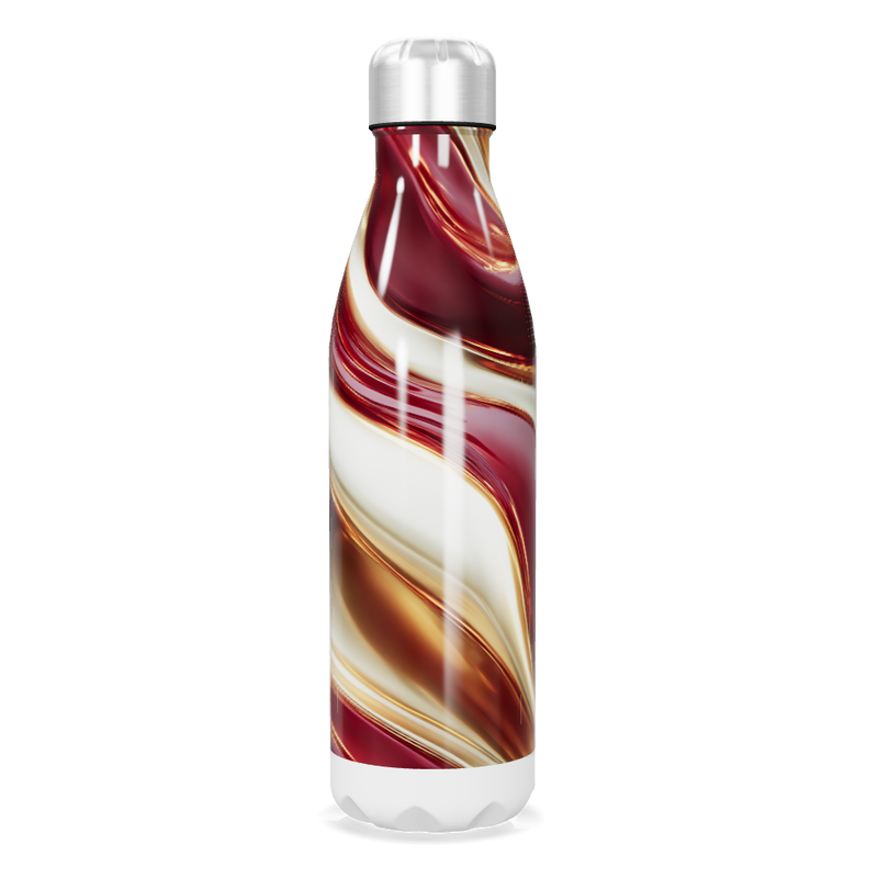 Garrafa Inox - Estampa Marmorizada Colorida