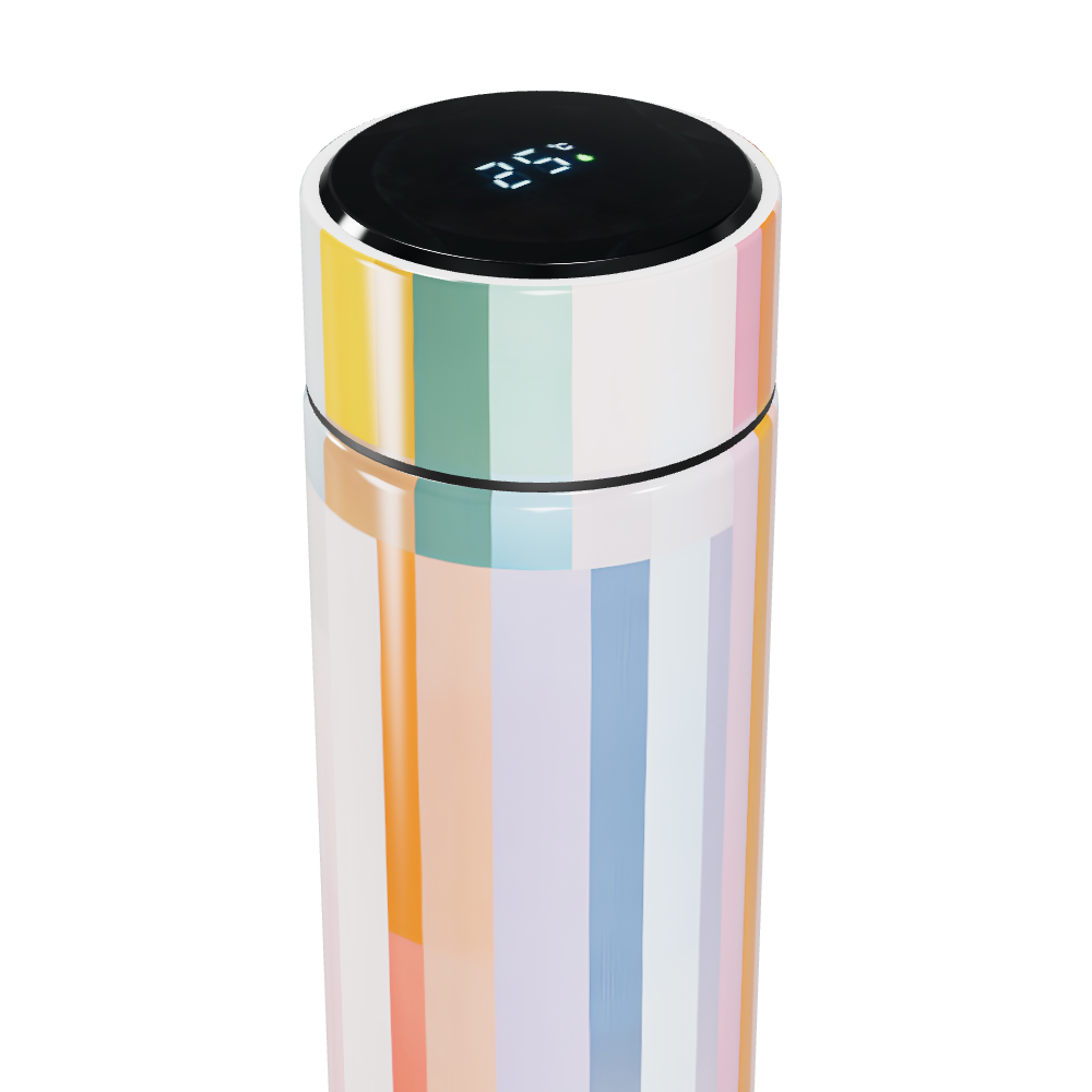 Garrafa Térmica Touch Listrada Colorida