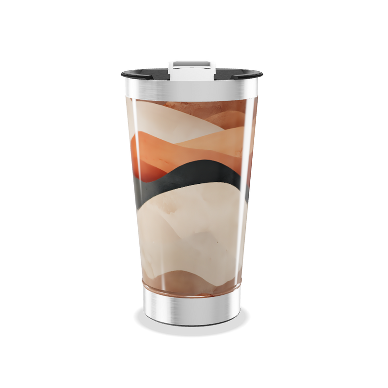 Copo Térmico - Estampa Ondas Coloridas