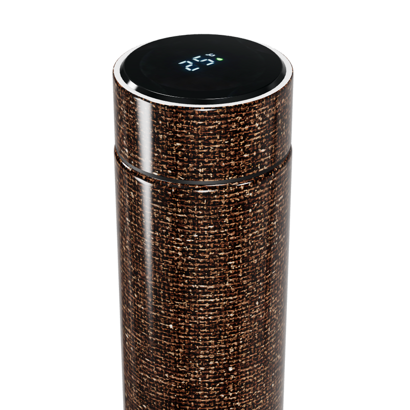 Garrafa Térmica Touch - Marrom Texturizada