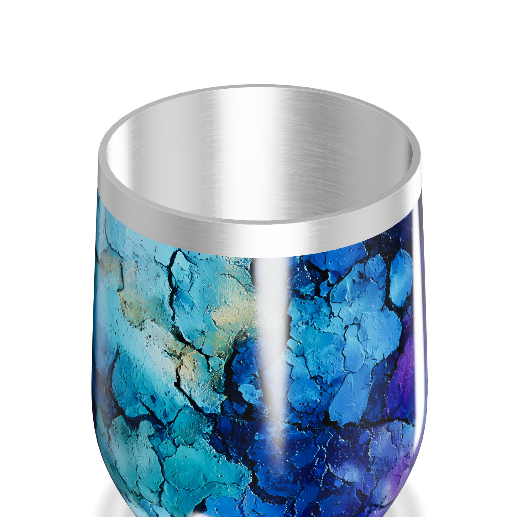 Copo Térmico Slim - Azul Mármore