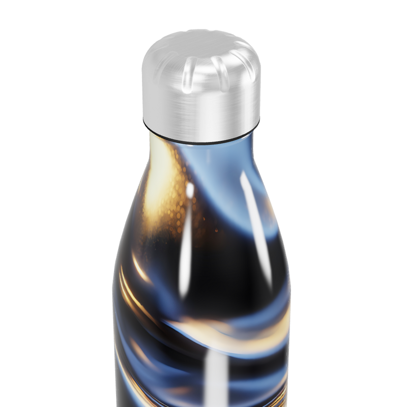 Garrafa Inox Azul - Estampa Abstrata