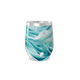 Copo Térmico Slim - Azul Turquesa Abstrato