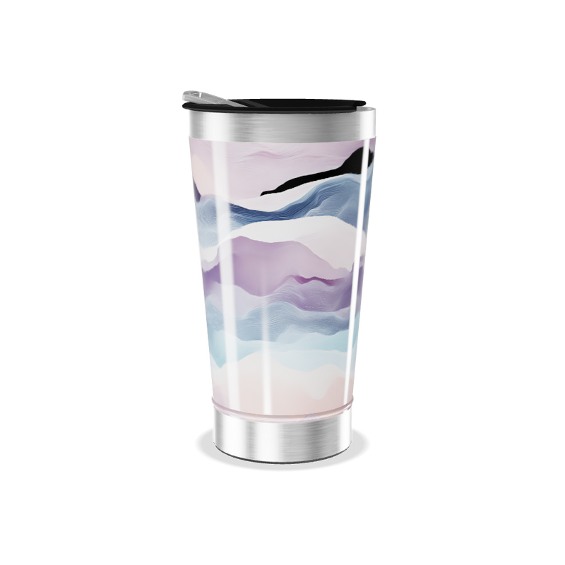 Copo Térmico - Estampa Ondas Coloridas