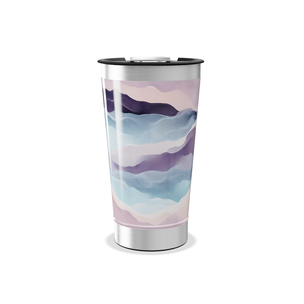 Copo Térmico - Estampa Ondas Coloridas