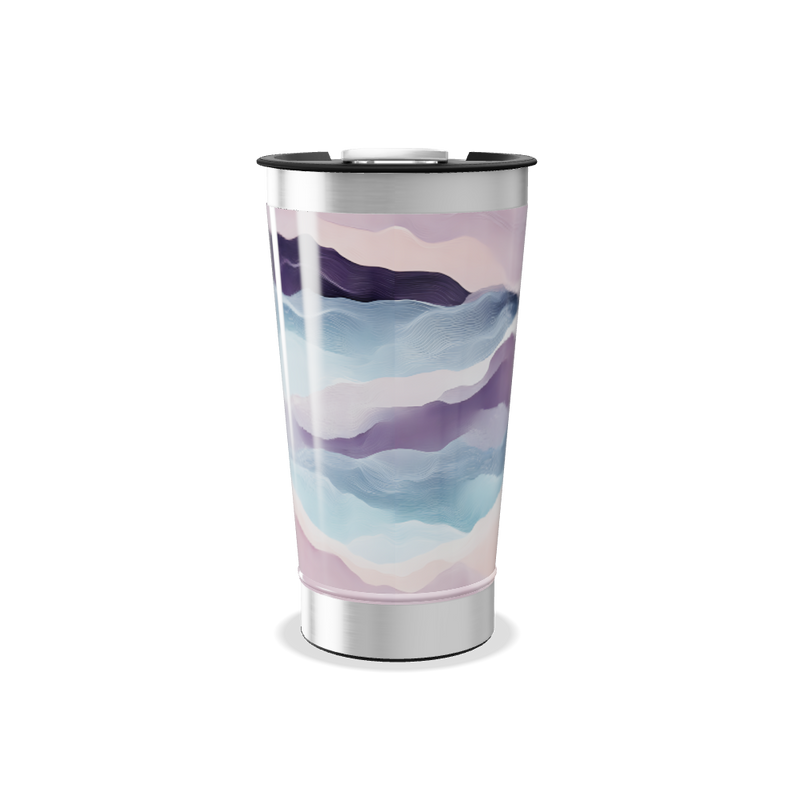 Copo Térmico - Estampa Ondas Coloridas