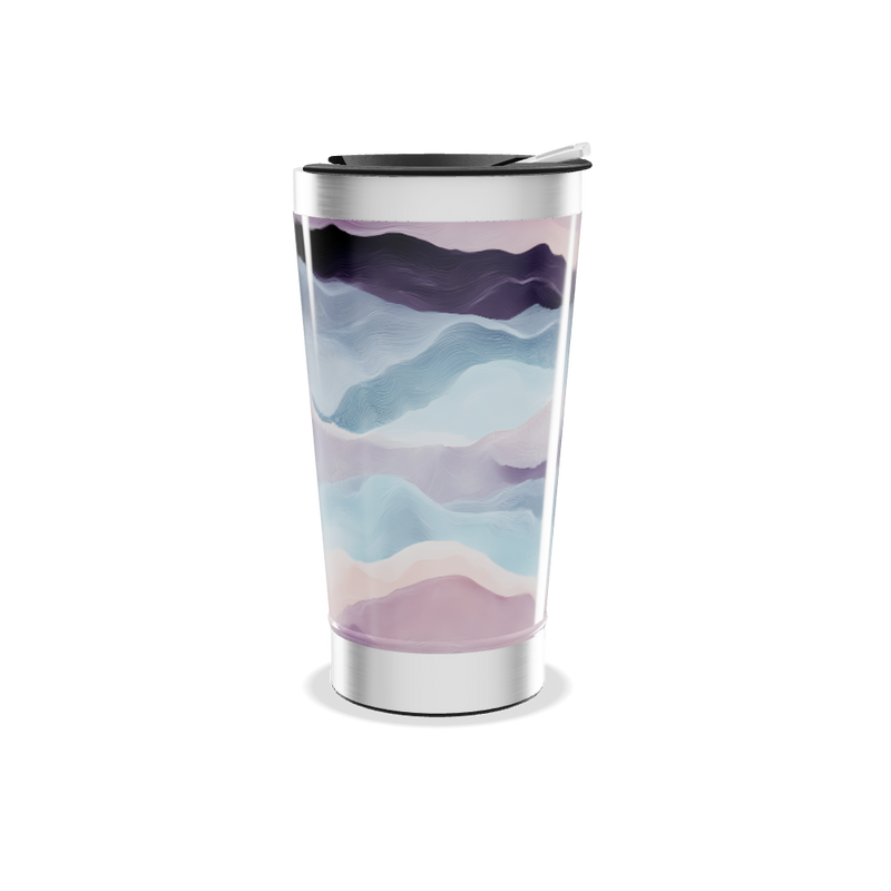 Copo Térmico - Estampa Ondas Coloridas