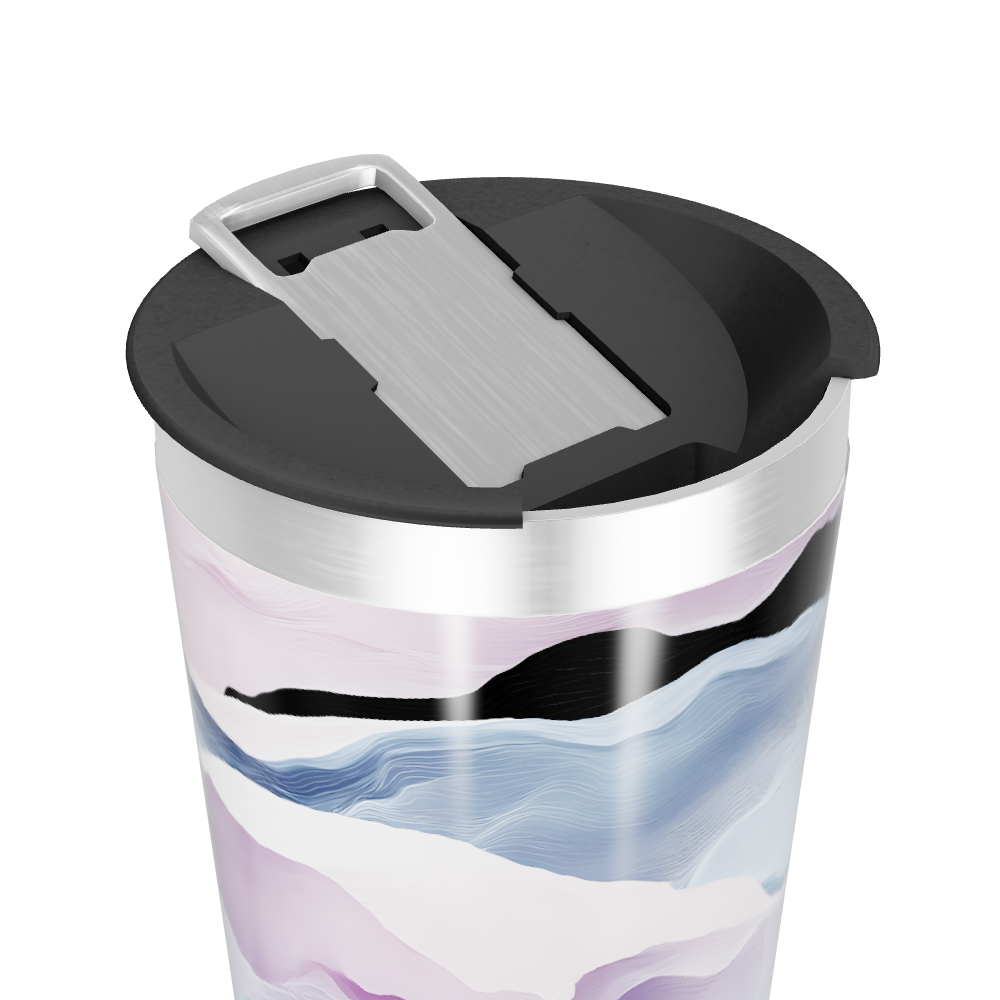 Copo Térmico - Estampa Ondas Coloridas