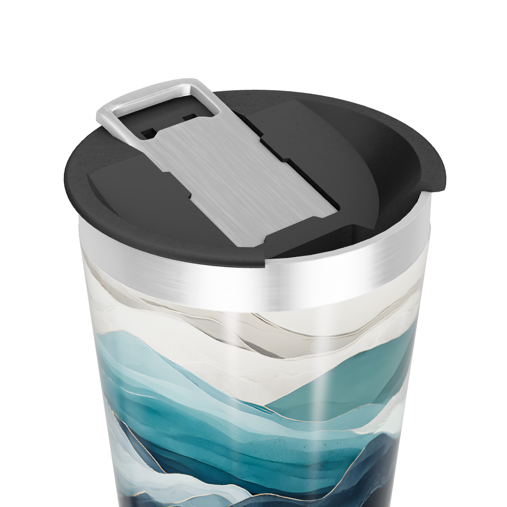 Copo Térmico - Estampa Ondas Azul