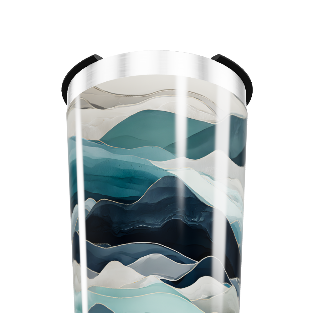 Copo Térmico - Estampa Ondas Azul