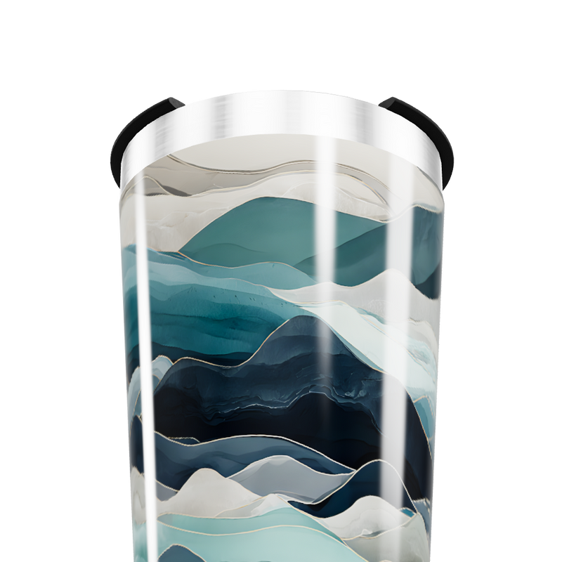 Copo Térmico - Estampa Ondas Azul