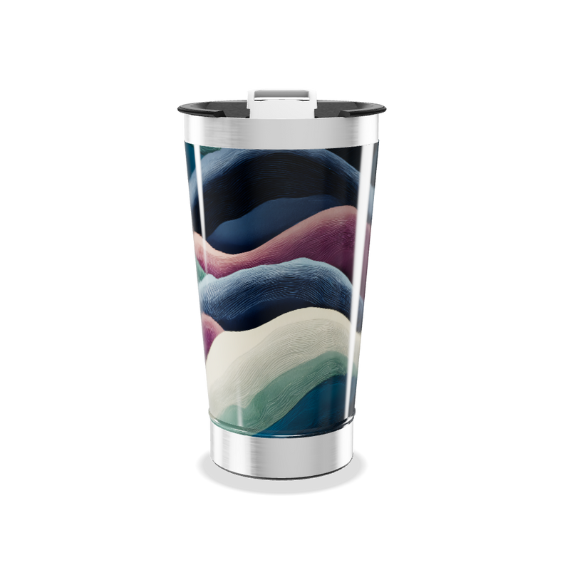 Copo Térmico - Com ondas coloridas