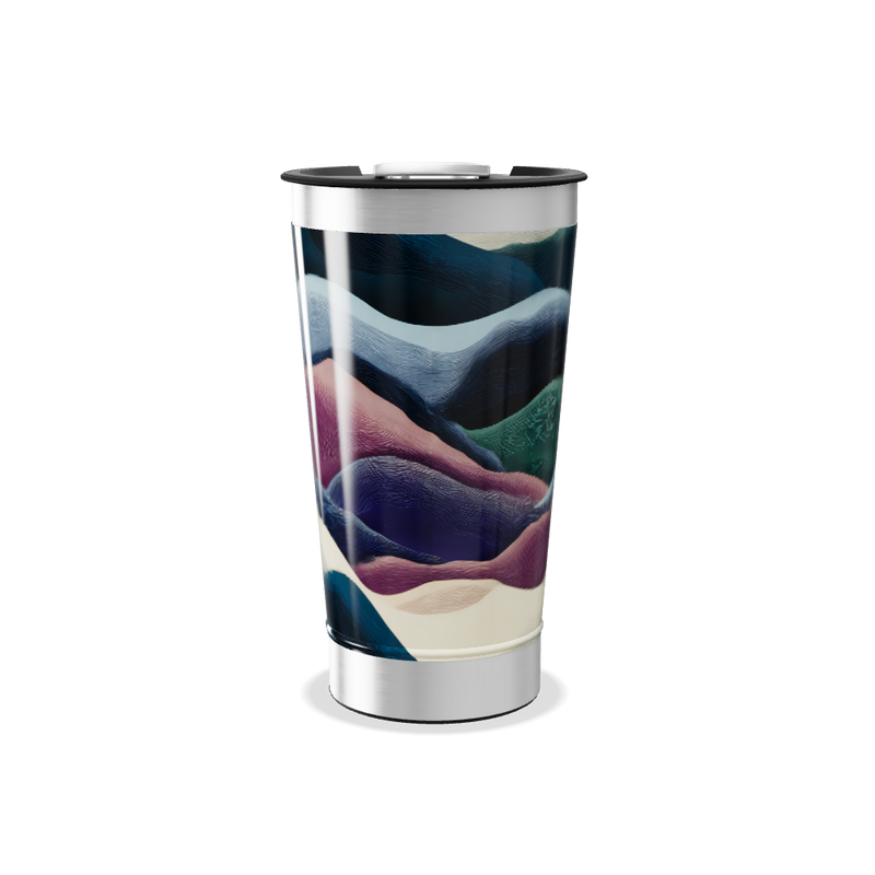 Copo Térmico - Com ondas coloridas
