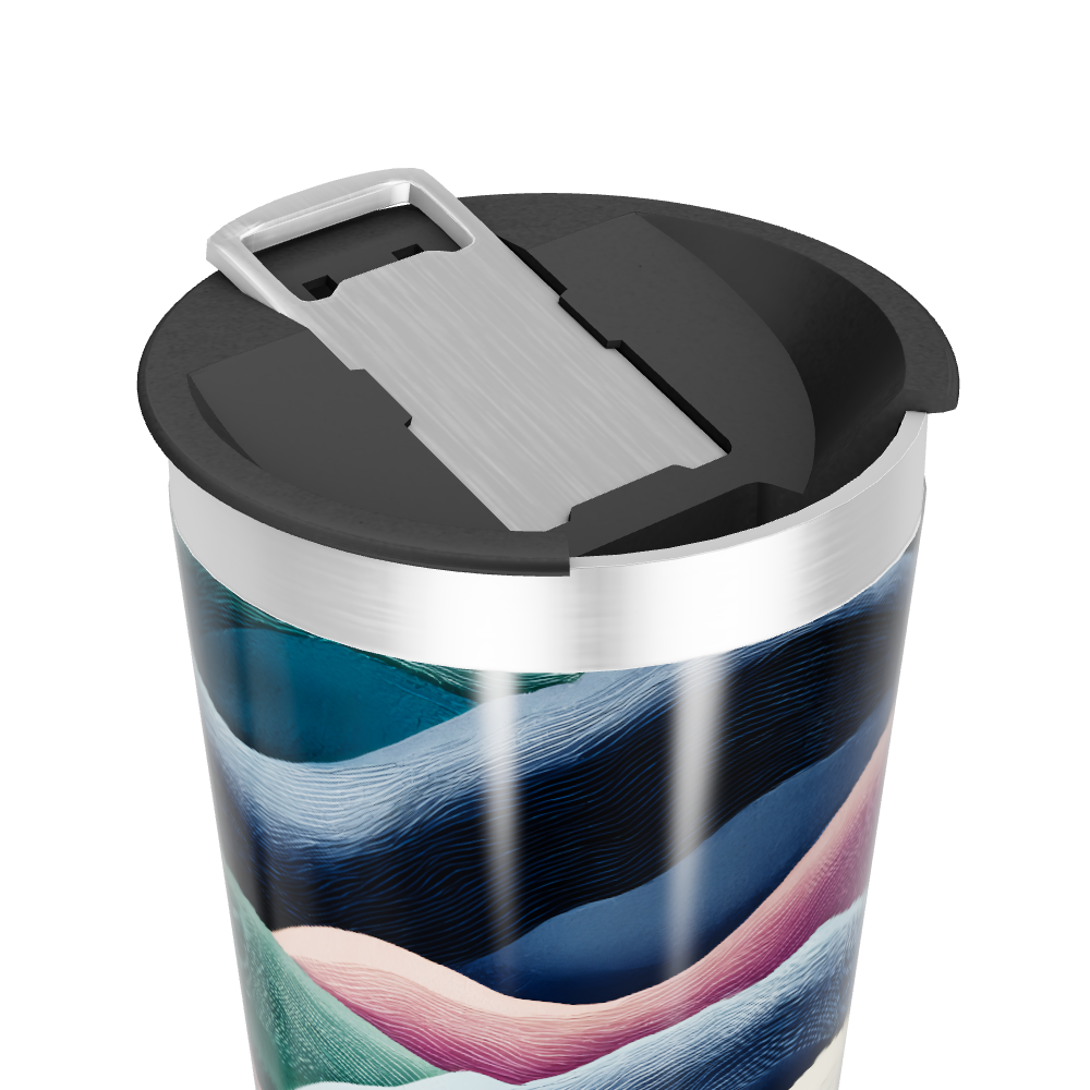 Copo Térmico - Com ondas coloridas