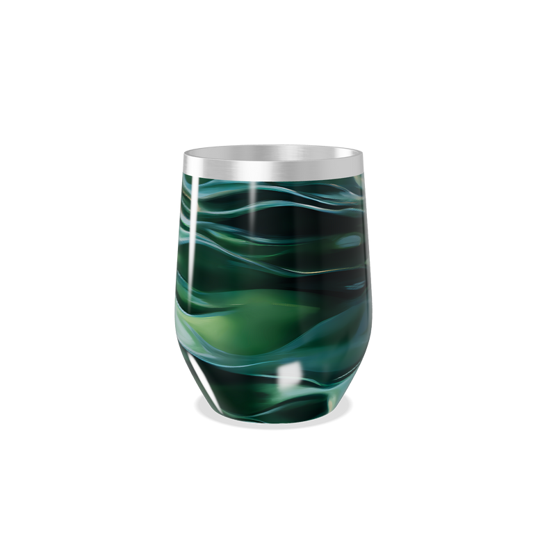 Copo Térmico Slim - Verde Marmorizado Inox